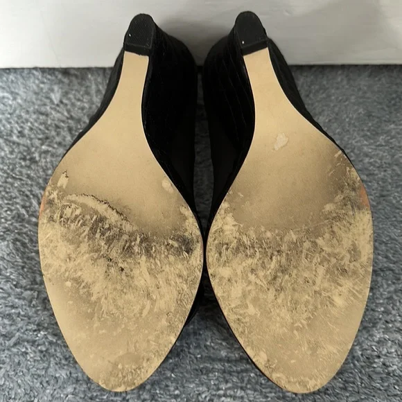 Steve Madden black peep toe wedge - Picture 5 of 5